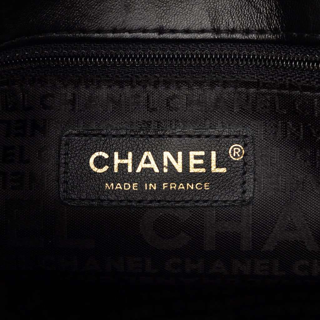 Chanel CC Embossed Lambskin Precious Symbols Tote Black Leather Very good - Box View