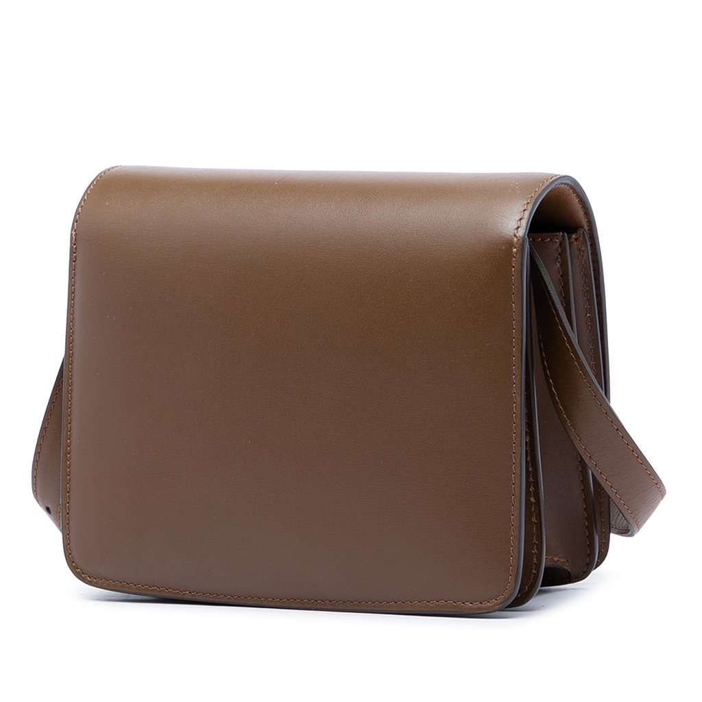 Celine Teen Calfskin Classic Box Brown Leather Very good - Back View