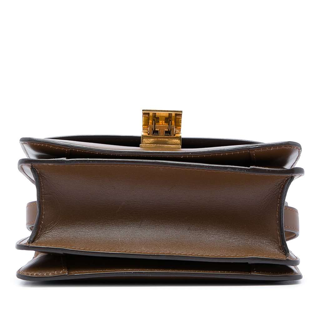 Celine Teen Calfskin Classic Box Brown Leather Very good - Inside View
