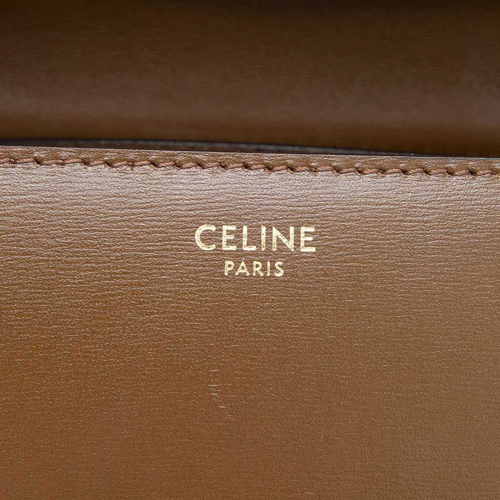 Celine Teen Calfskin Classic Box Brown Leather Very good - Box View