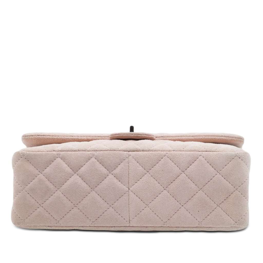 Chanel Quilted Suede Reissue 2.55 Double Flap 226 Pink Leather Very good condition - Inside View