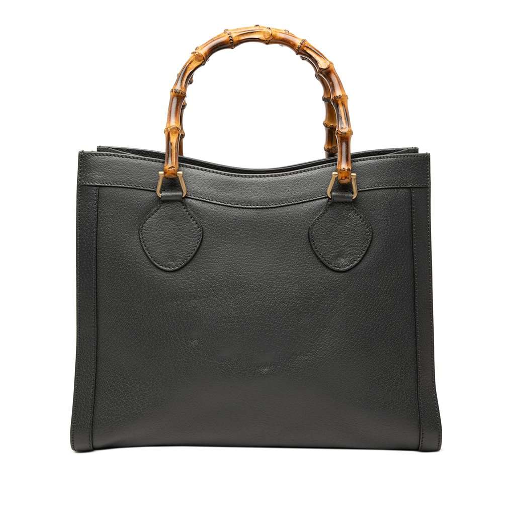 Gucci Medium Leather Bamboo Diana Tote Black Leather Very good - Front View