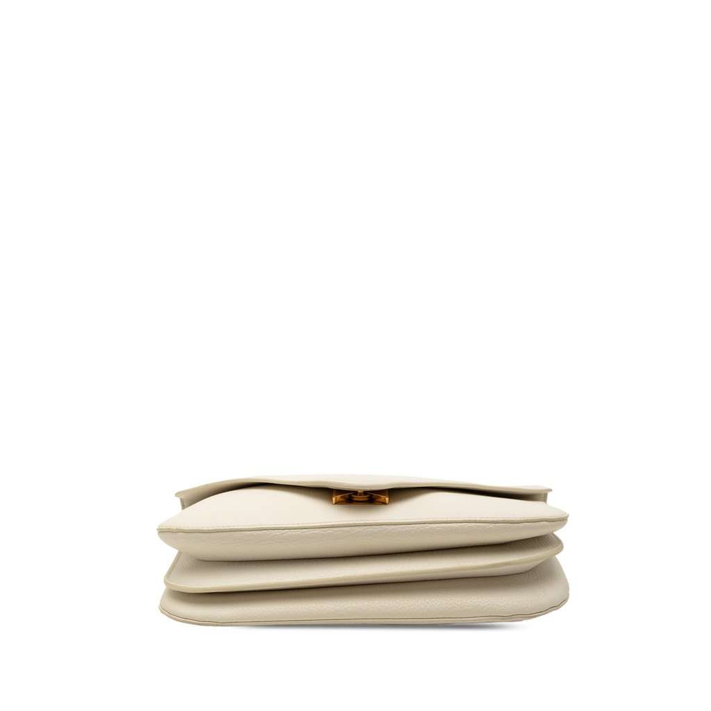 Bottega Veneta Medium Leather Mount Envelope Chain Bag White Leather Very good condition - Inside View