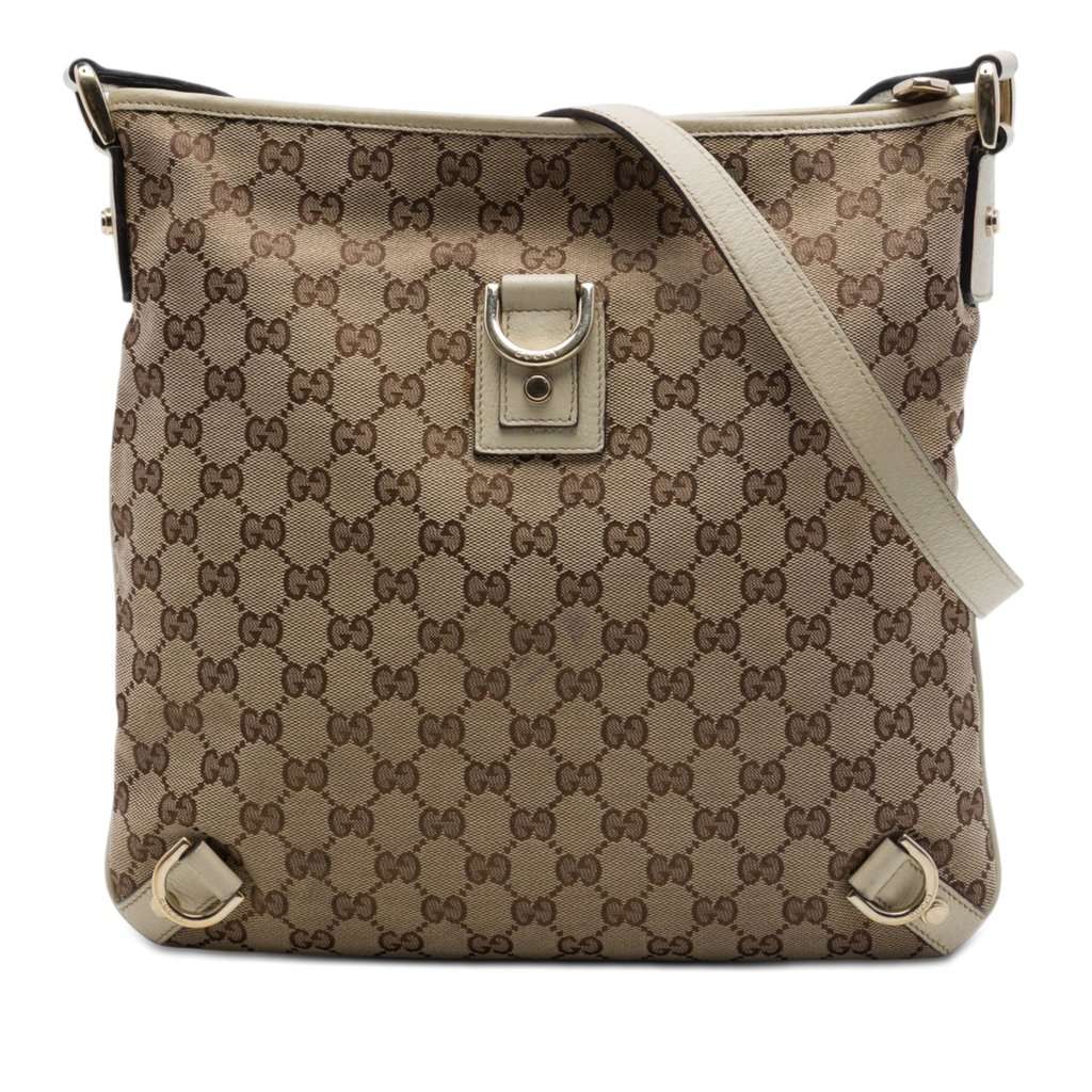 Gucci GG Canvas Abbey D Ring Crossbody Beige Very good - Front View