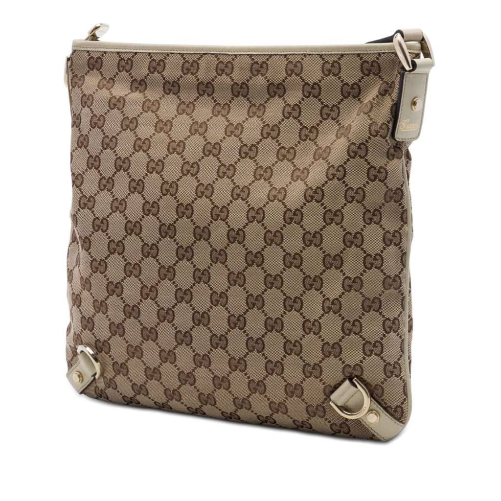 Gucci GG Canvas Abbey D Ring Crossbody Beige Very good - Back View