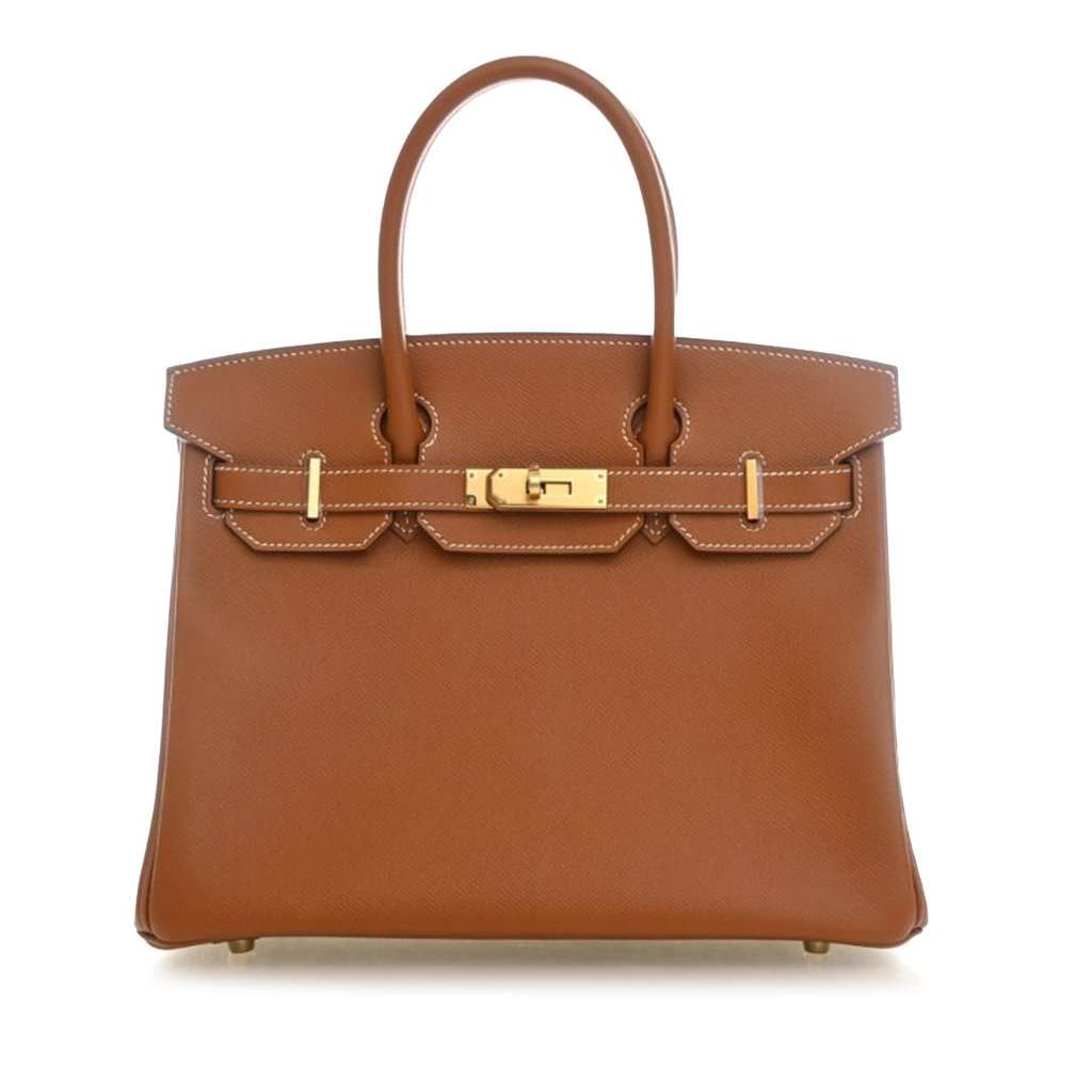 Hermès Epsom Birkin Retourne 30 Brown Leather Very good condition - Front View