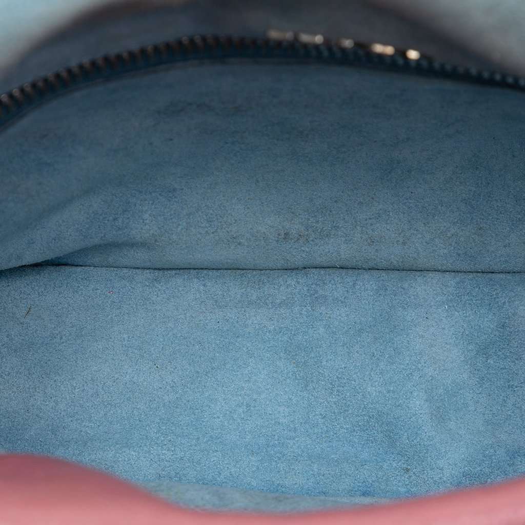 Prada Glace Calfskin Studded Etiquette Flap Pink Leather Very good condition - Model View