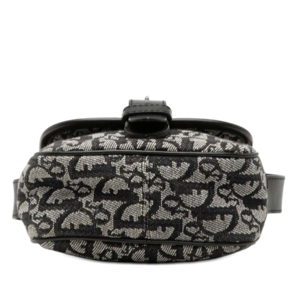 Dior Diorissimo Trotter Canvas Crossbody Black Very good - Inside View