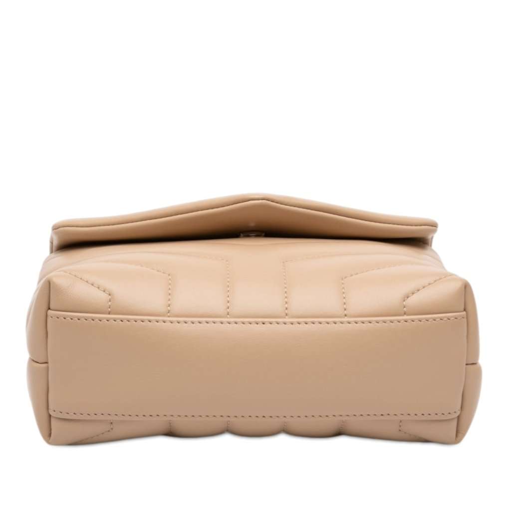 Saint Laurent Toy Matelasse Calfskin Monogram LouLou Crossbody Beige Leather Very good - Inside View