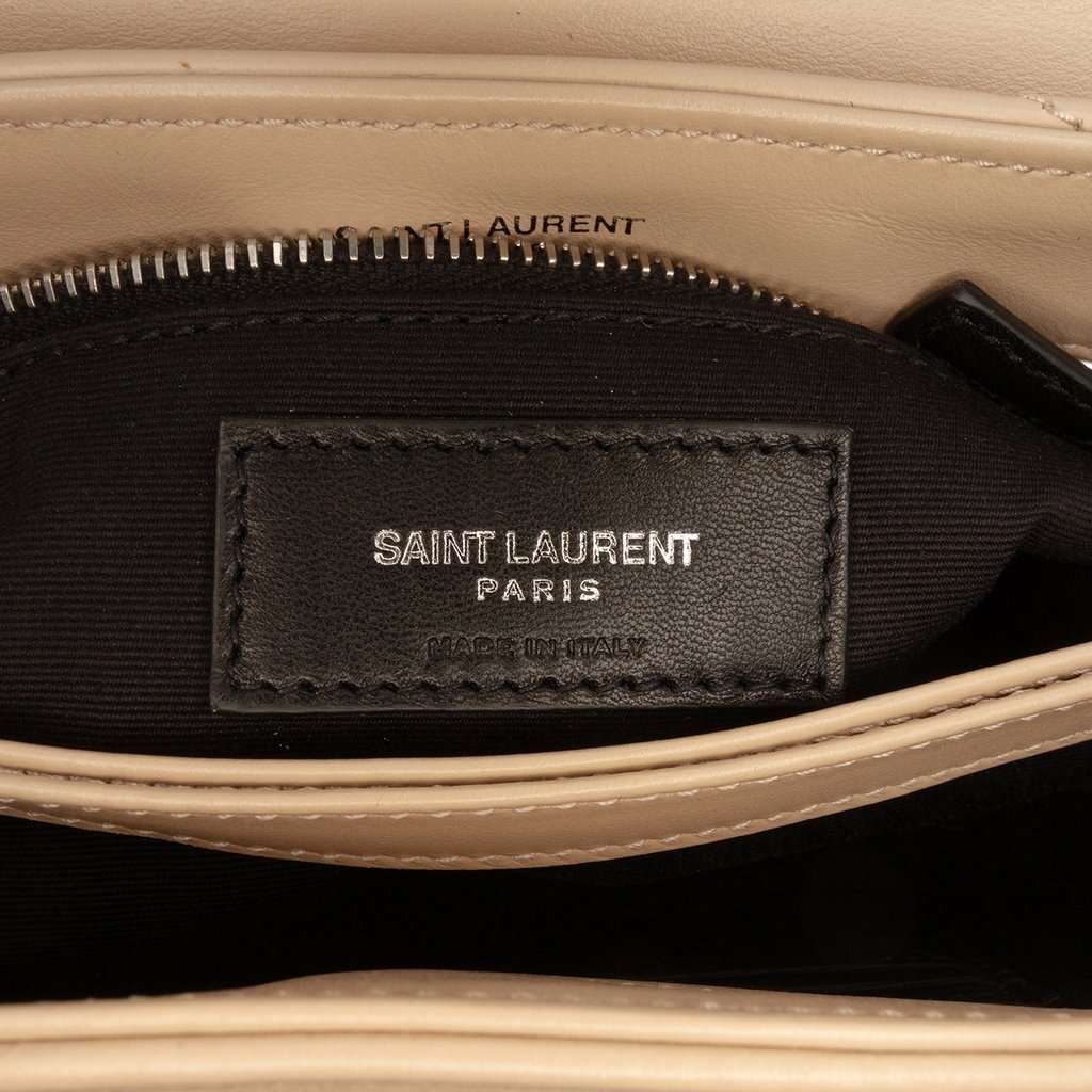 Saint Laurent Toy Matelasse Calfskin Monogram LouLou Crossbody Beige Leather Very good - Box View