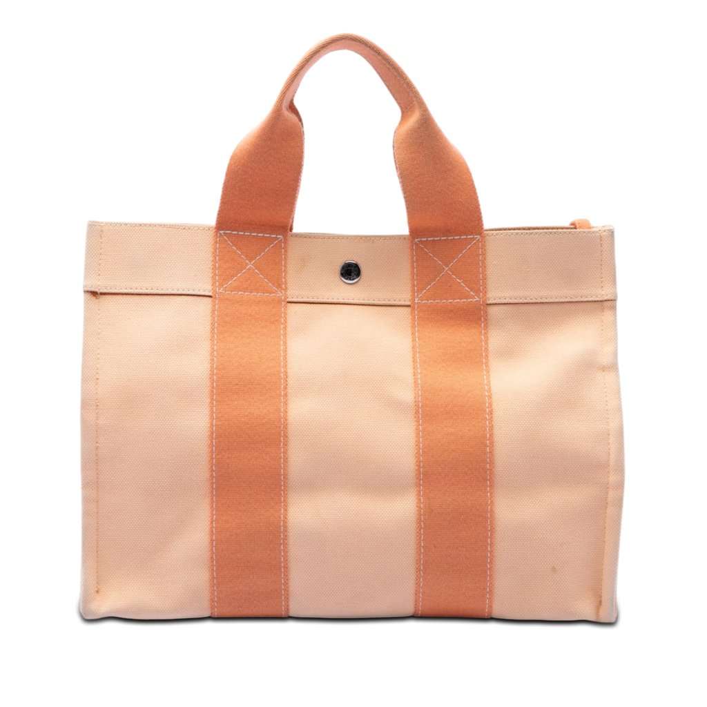 Hermès Toile Bora Bora PM Tote Orange Very good condition - Front View