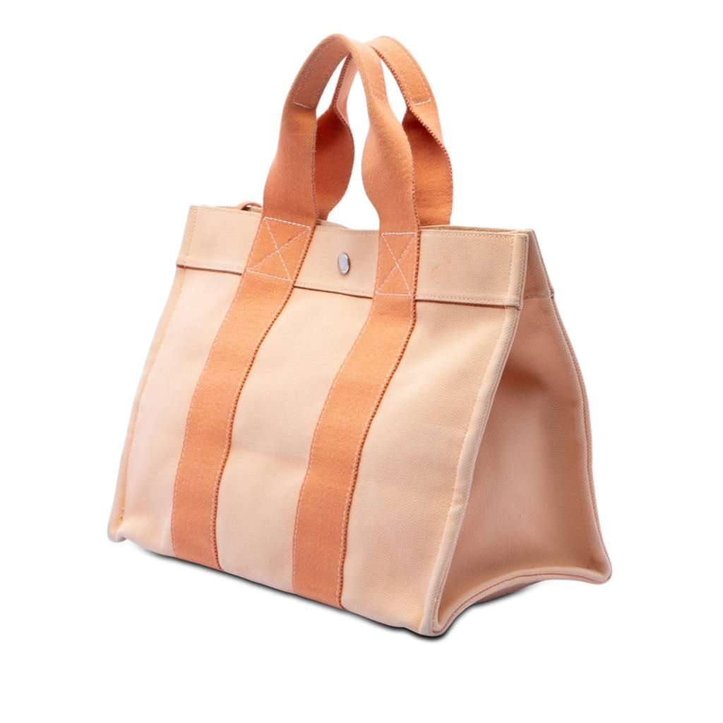 Hermès Toile Bora Bora PM Tote Orange Very good condition - Back View