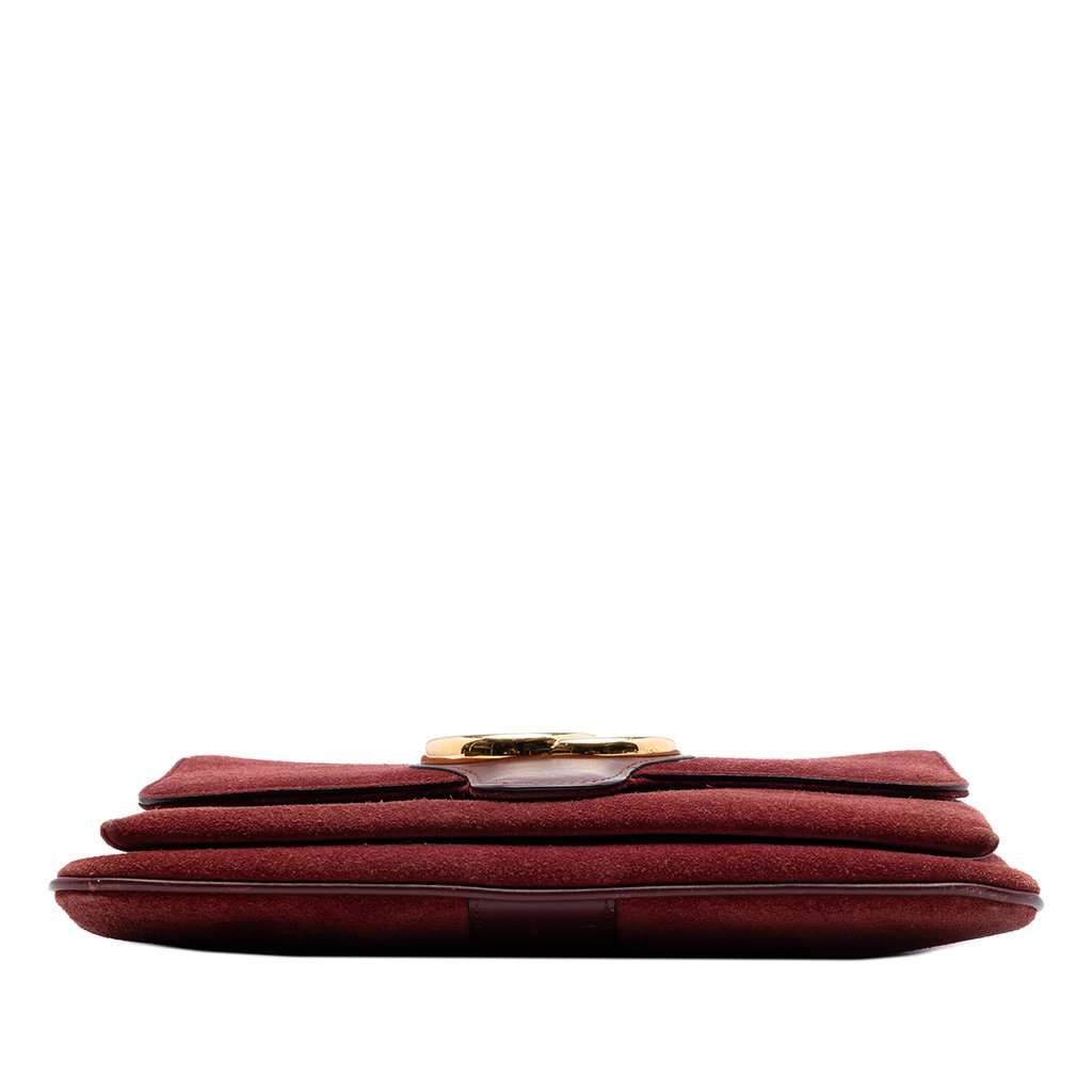 Gucci Medium Suede Arli Crossbody Red Leather Very good - Inside View