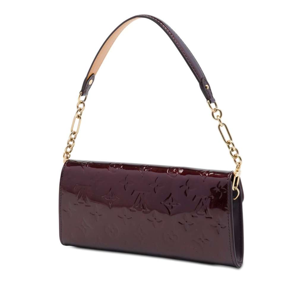 Louis Vuitton Monogram Vernis Sunset Boulevard Purple Leather Very good condition - Back View