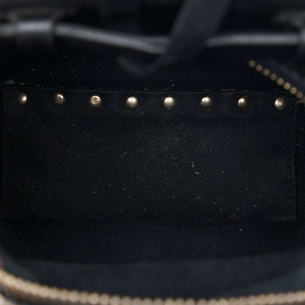 Valentino Mini Leather Rockstud Backpack Black Leather Very good - Model View