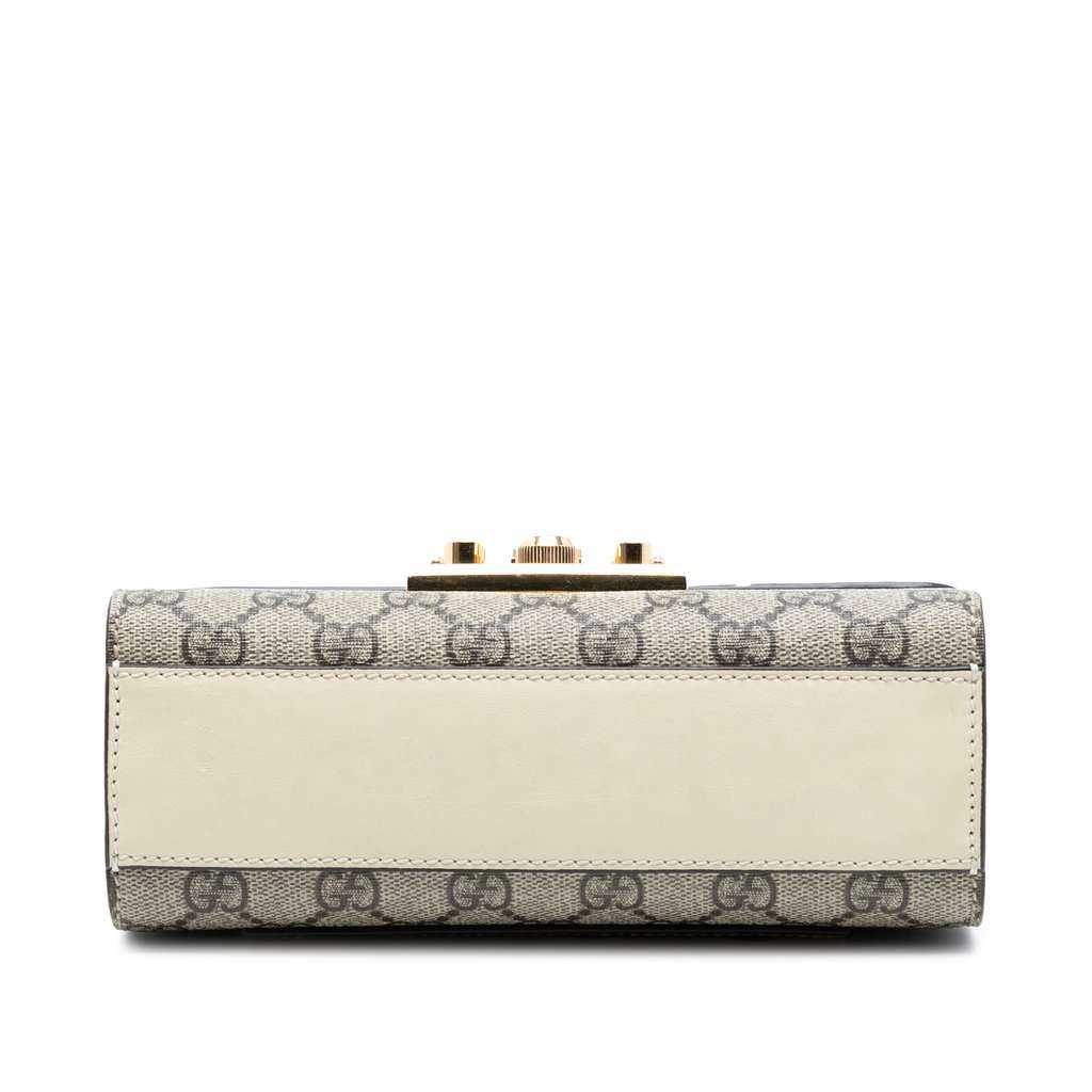 Gucci Small GG Supreme Padlock Crossbody Beige Very good condition - Inside View