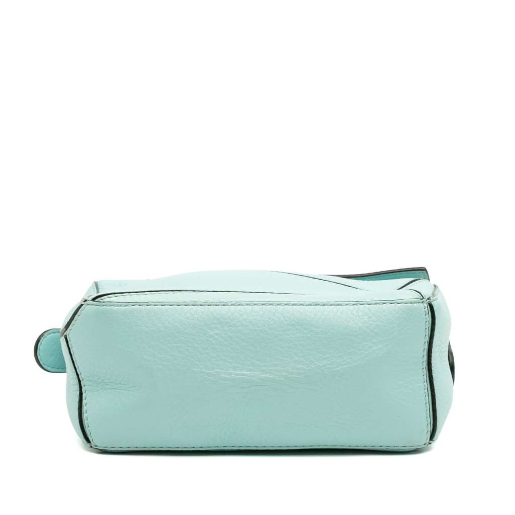 LOEWE Mini Calfskin Puzzle Satchel Blue Leather Very good condition - Inside View