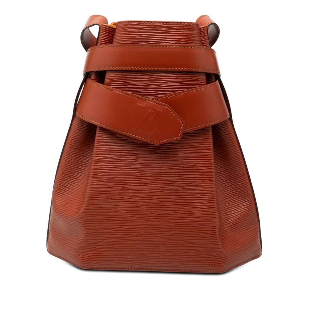 Louis Vuitton Epi Sac D Epaule PM Brown Leather Very good condition - Front View