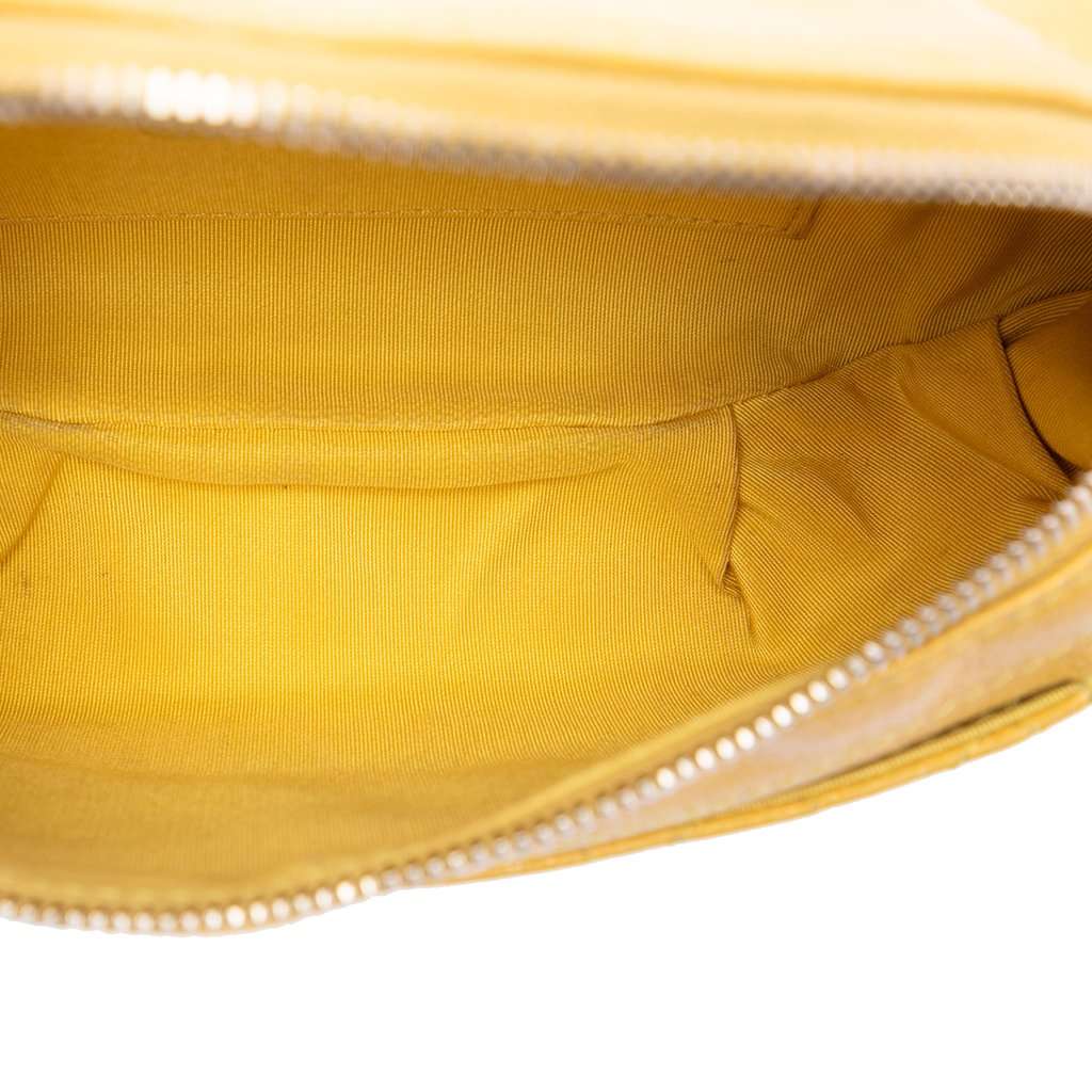 Chanel Quilted Lambskin Classic Bi Waist Bag Yellow Leather Very good condition - Model View