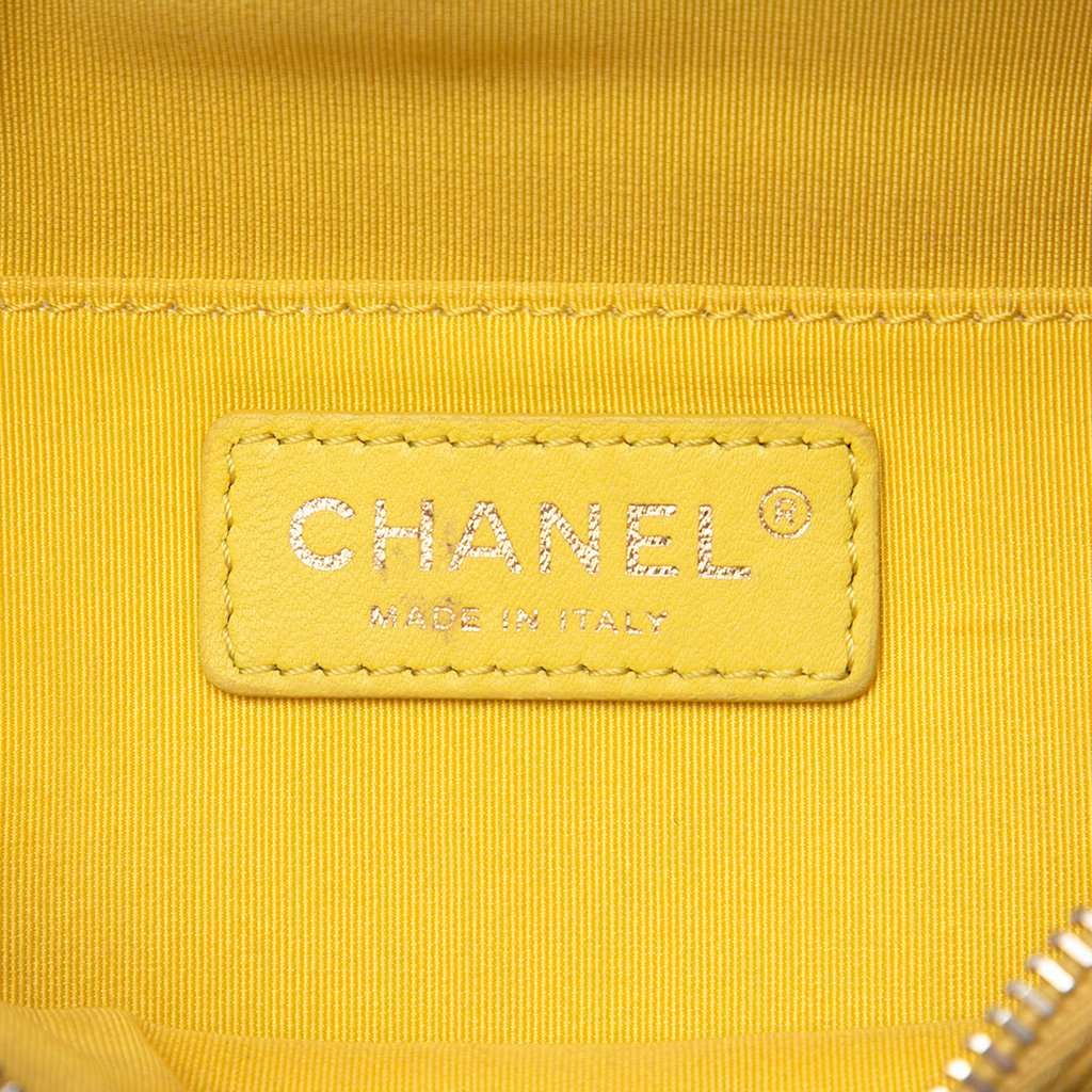 Chanel Quilted Lambskin Classic Bi Waist Bag Yellow Leather Very good condition - Box View