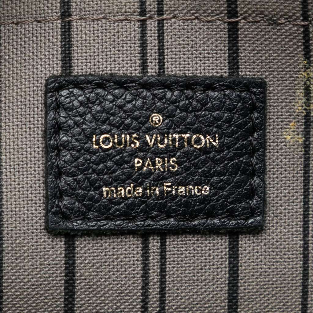 Louis Vuitton Monogram Empreinte Montaigne GM Black Leather Very good condition - Box View