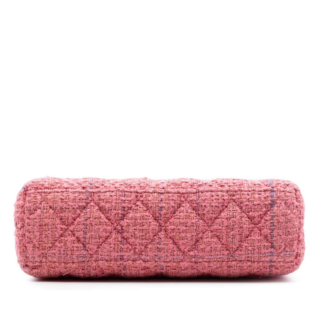 Chanel Nano Quilted Tweed Kelly Shopper Bag Pink Very good condition - Inside View