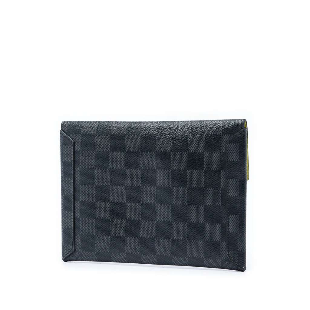Louis Vuitton Damier Graphite Alpha Pochette MM Black Very good - Back View