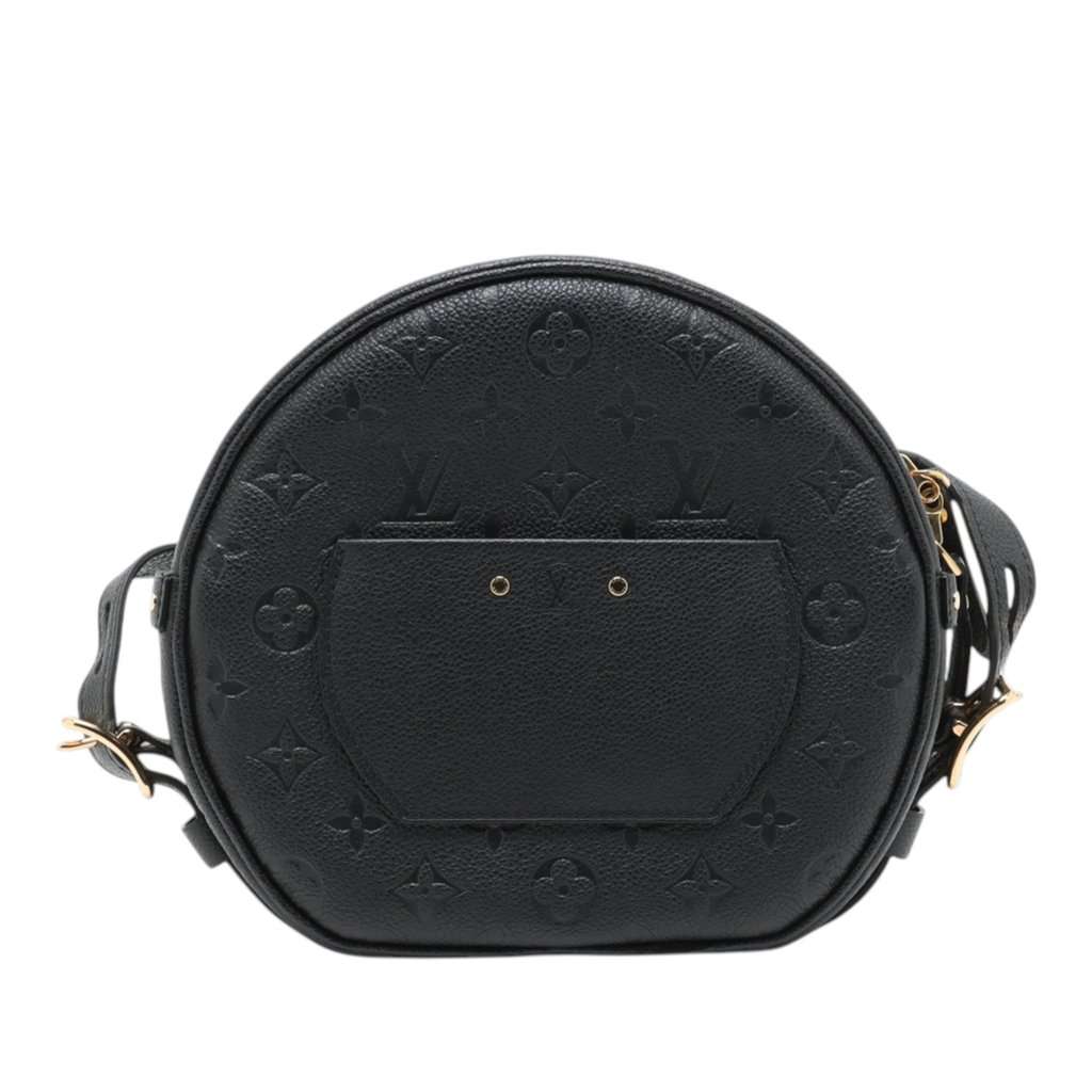 Louis Vuitton Monogram Empreinte Boite Chapeaux Souple MM Black Leather Very good condition - Back View
