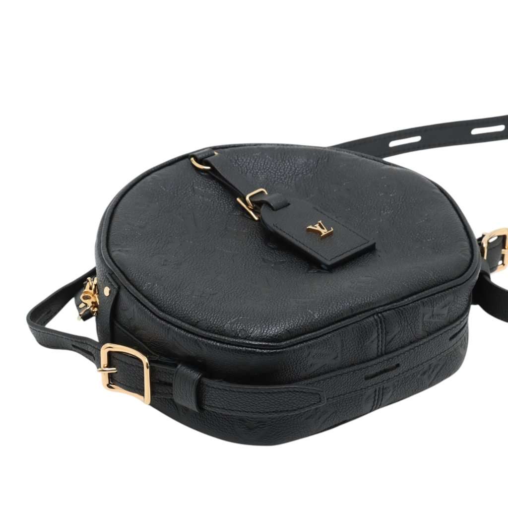 Louis Vuitton Monogram Empreinte Boite Chapeaux Souple MM Black Leather Very good condition - Inside View