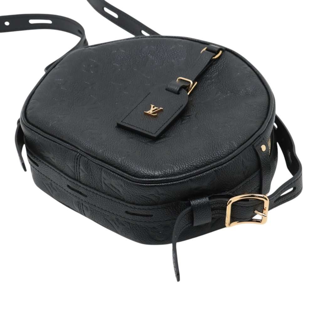Louis Vuitton Monogram Empreinte Boite Chapeaux Souple MM Black Leather Very good condition - Model View