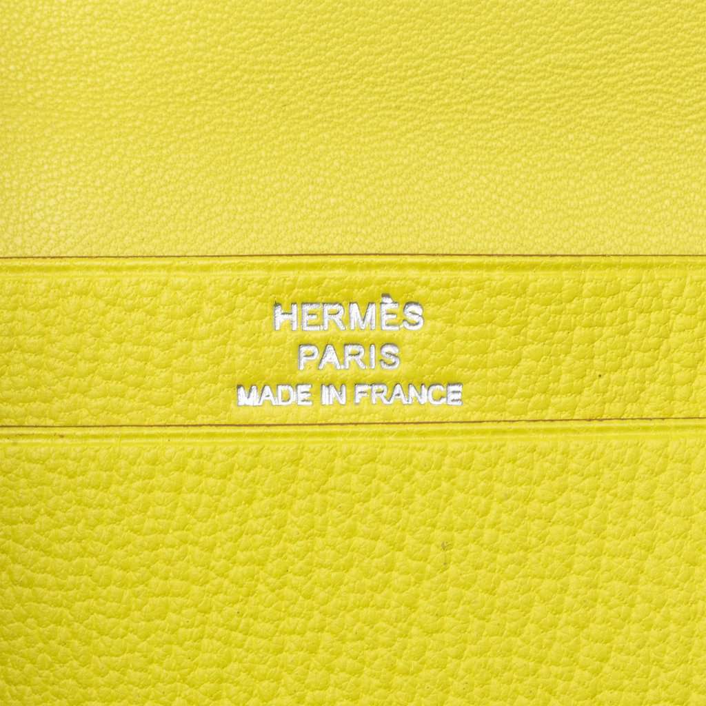 Hermès Epsom Bearn Card Case Yellow Leather Very good - Box View