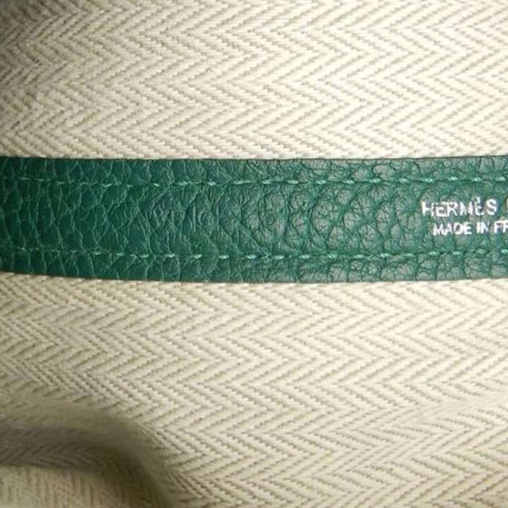 Hermès Negonda Garden Party 30 Green Leather Very good - Box View