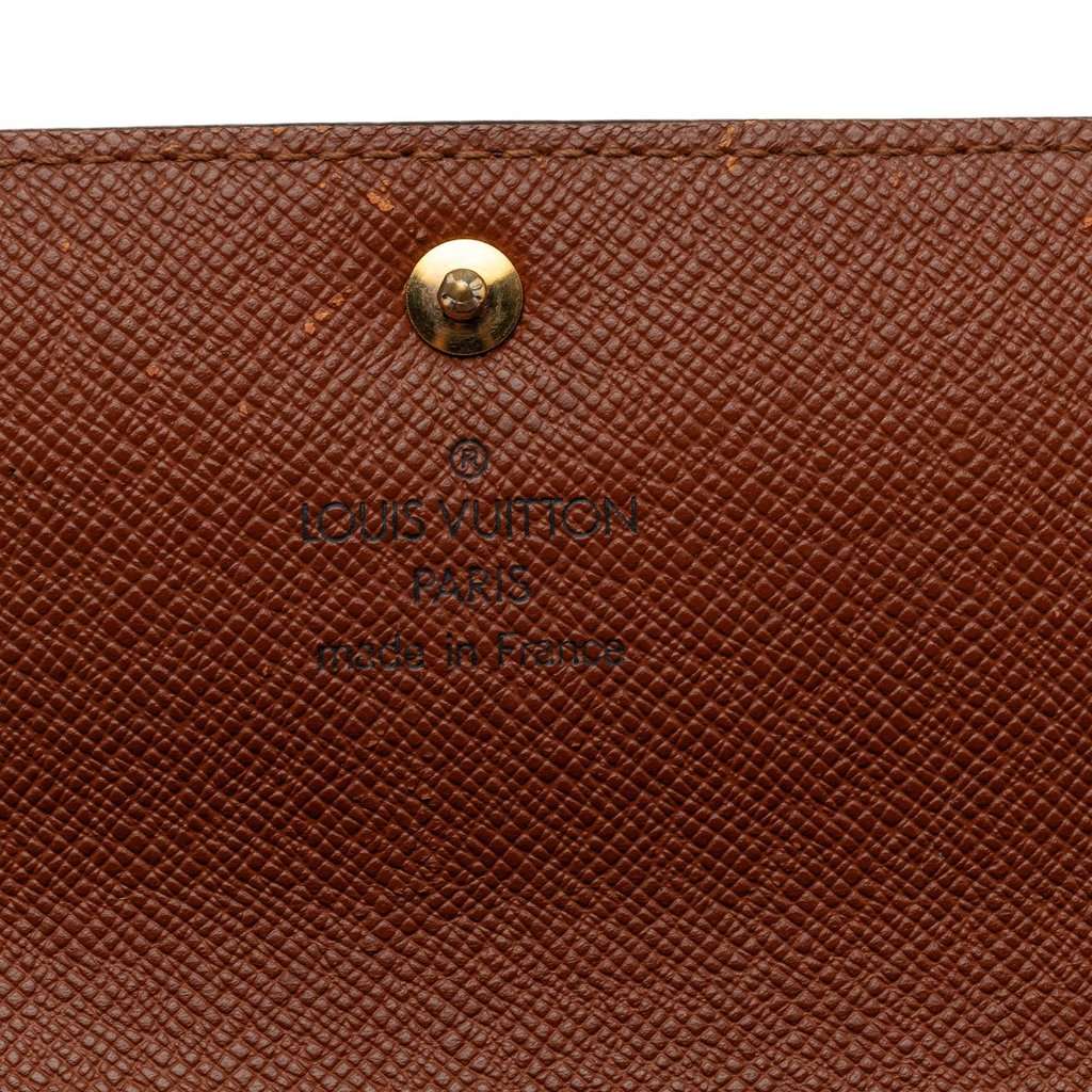 Louis Vuitton Monogram Sarah Long Wallet Brown Very good - Box View