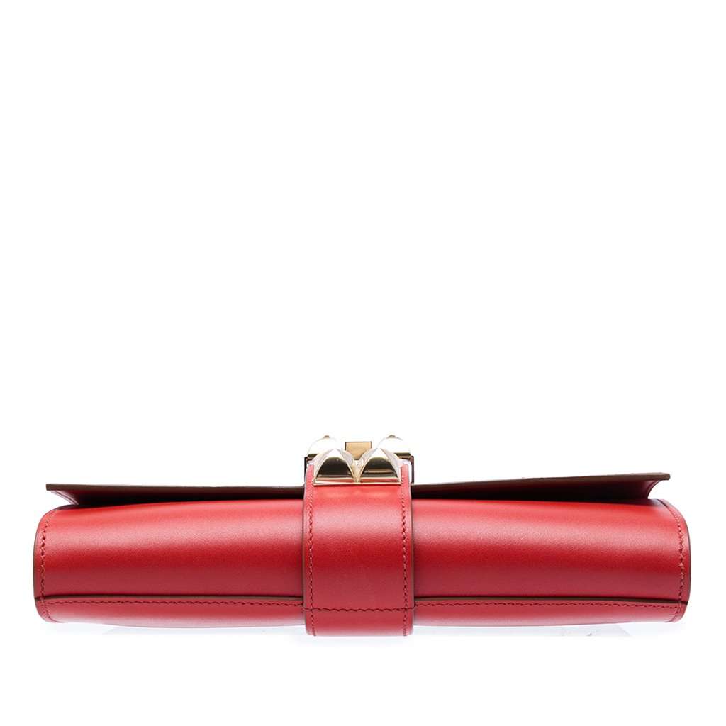 Hermès Tadelakt Medor Clutch 23 Red Leather Very good - Inside View