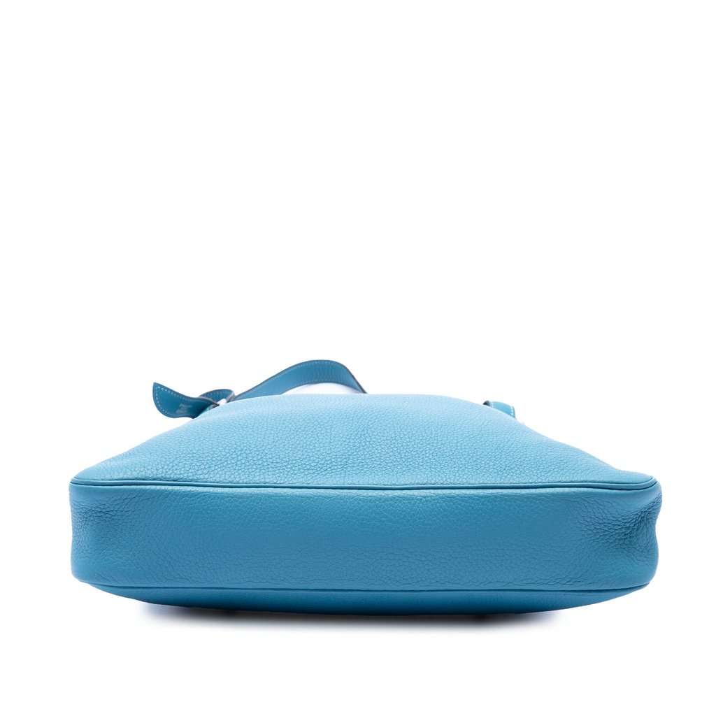 Hermès Clemence Massai PM Blue Leather Very good condition - Inside View