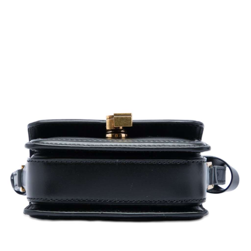Saint Laurent Micro Calfskin Solferino Satchel In Box Black Leather Very good - Inside View