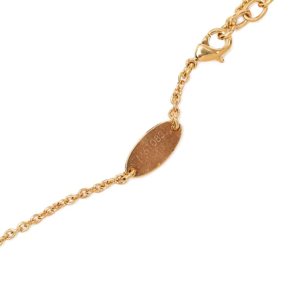 Louis Vuitton Gold Plated Essential V Necklace Gold Metal Very good condition - Model View
