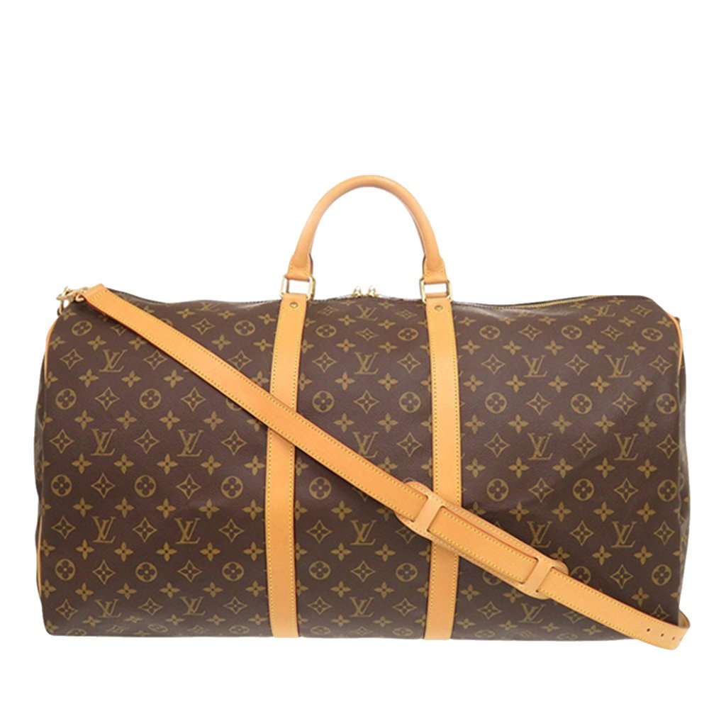 Louis Vuitton Monogram Keepall Bandouliere 60 Brown Very good - Front View
