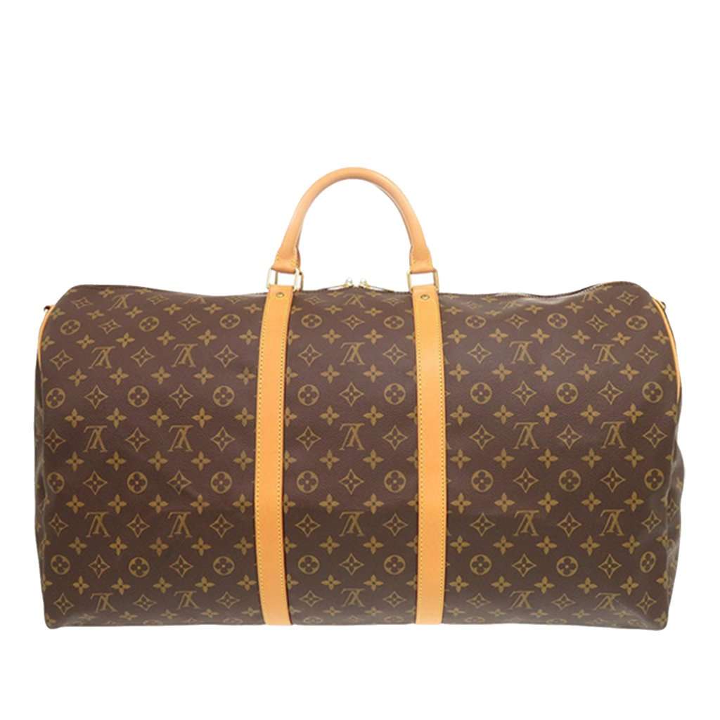 Louis Vuitton Monogram Keepall Bandouliere 60 Brown Very good - Back View