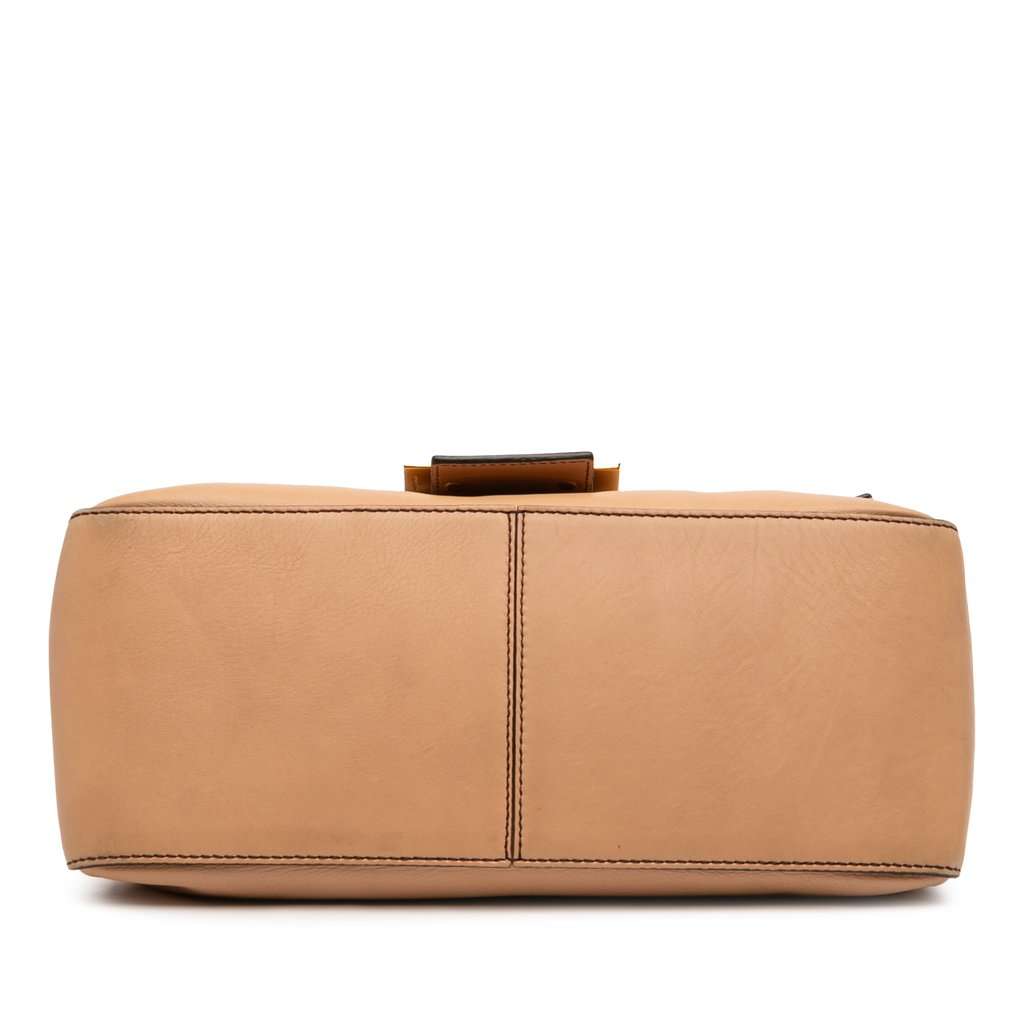 Fendi Large Calfskin Mamma Forever Shoulder Bag Brown Leather Good - Inside View