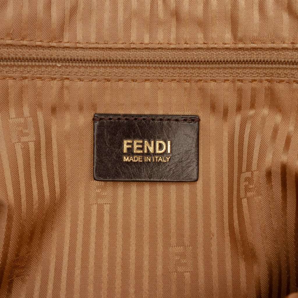 Fendi Large Calfskin Mamma Forever Shoulder Bag Brown Leather Good - Box View