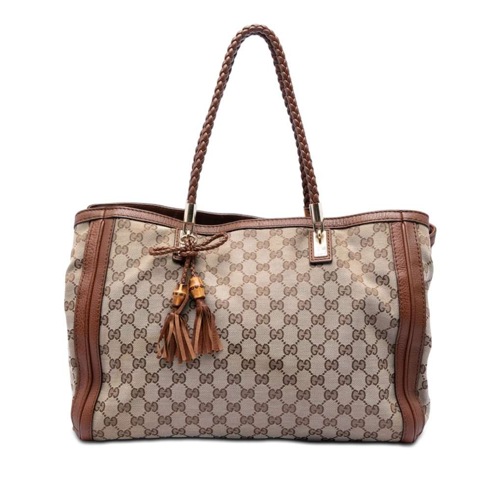 Gucci GG Canvas Bella Tote Beige Very good condition - Front View