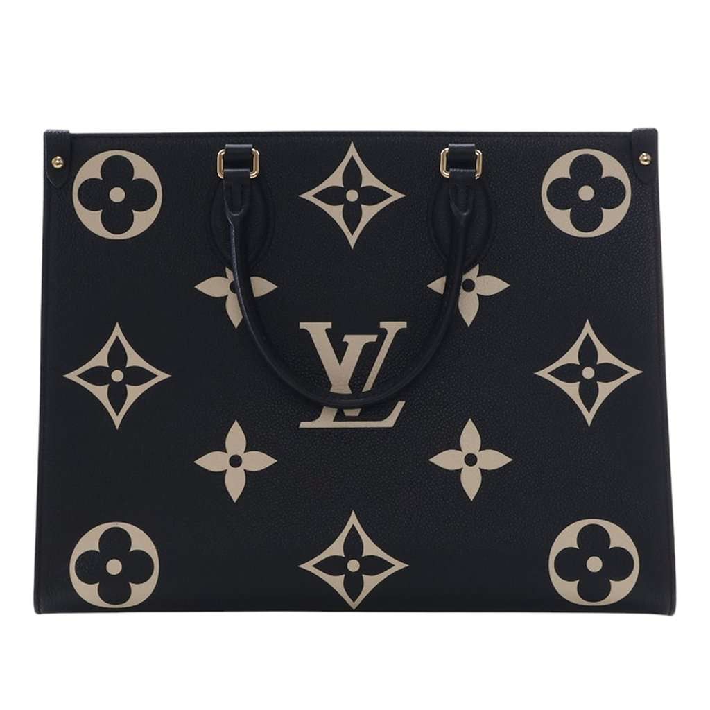 Louis Vuitton Bicolor Monogram Empreinte Giant Onthego MM Black Leather Very good condition - Front View