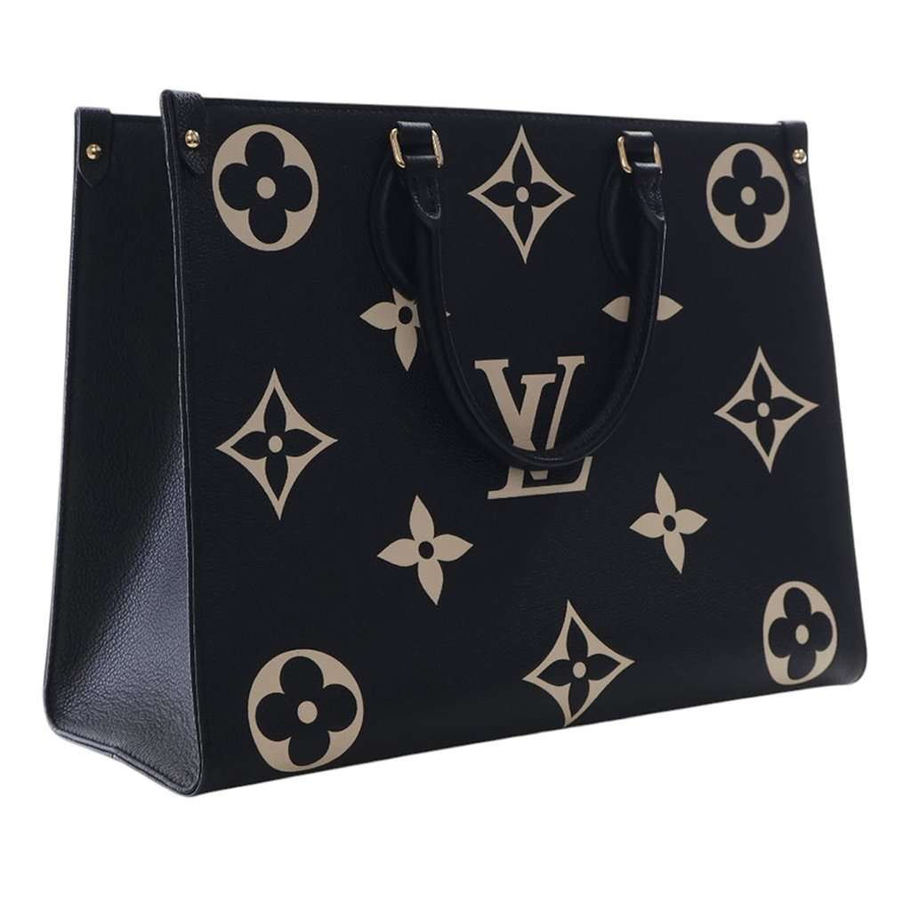 Louis Vuitton Bicolor Monogram Empreinte Giant Onthego MM Black Leather Very good condition - Back View