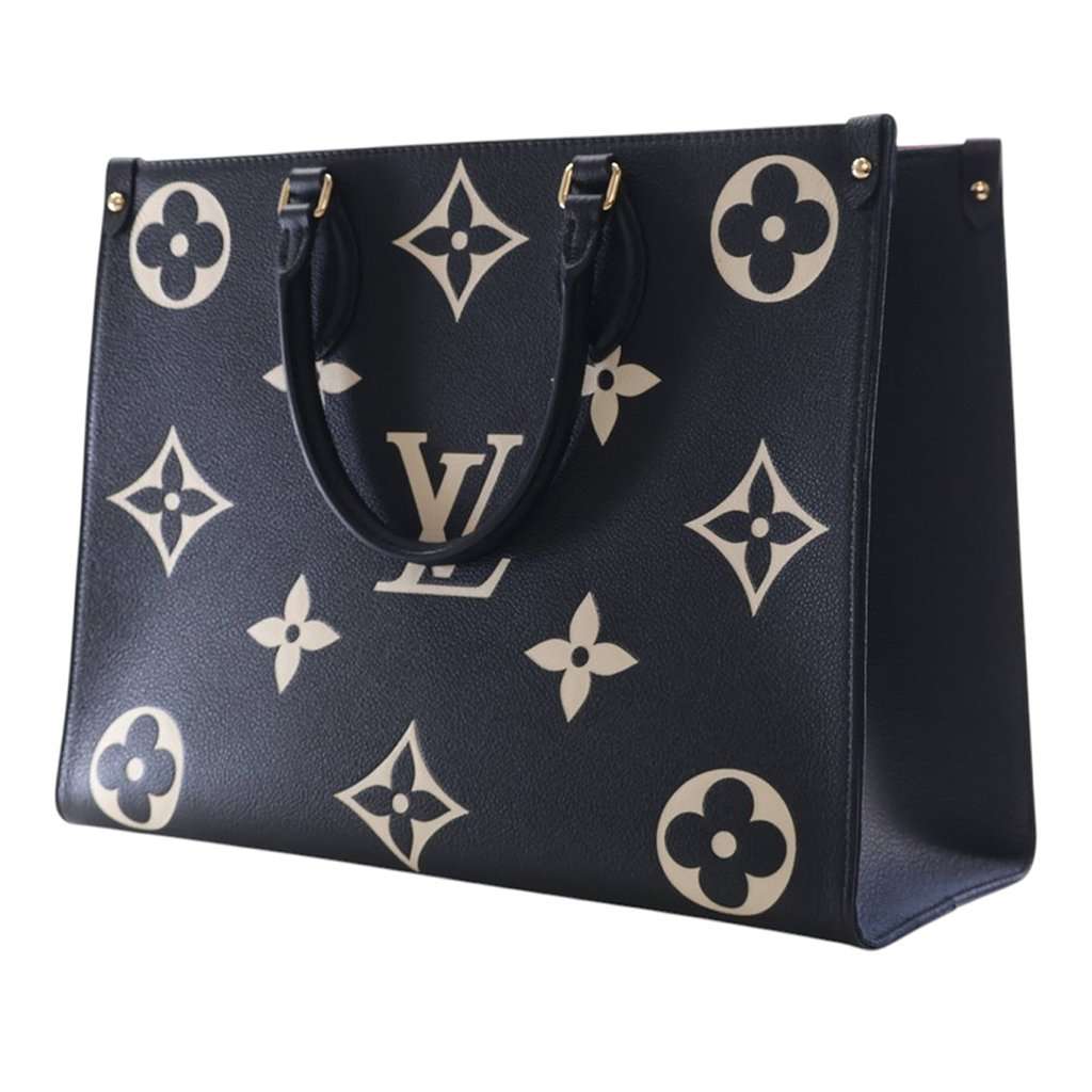 Louis Vuitton Bicolor Monogram Empreinte Giant Onthego MM Black Leather Very good condition - Inside View