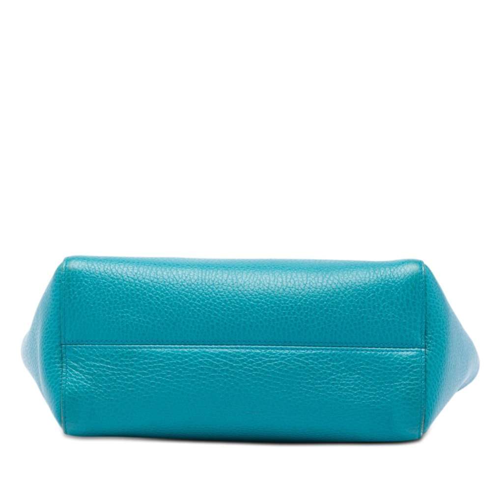 Gucci Mini Calfskin Swing Handbag Blue Leather Very good - Inside View