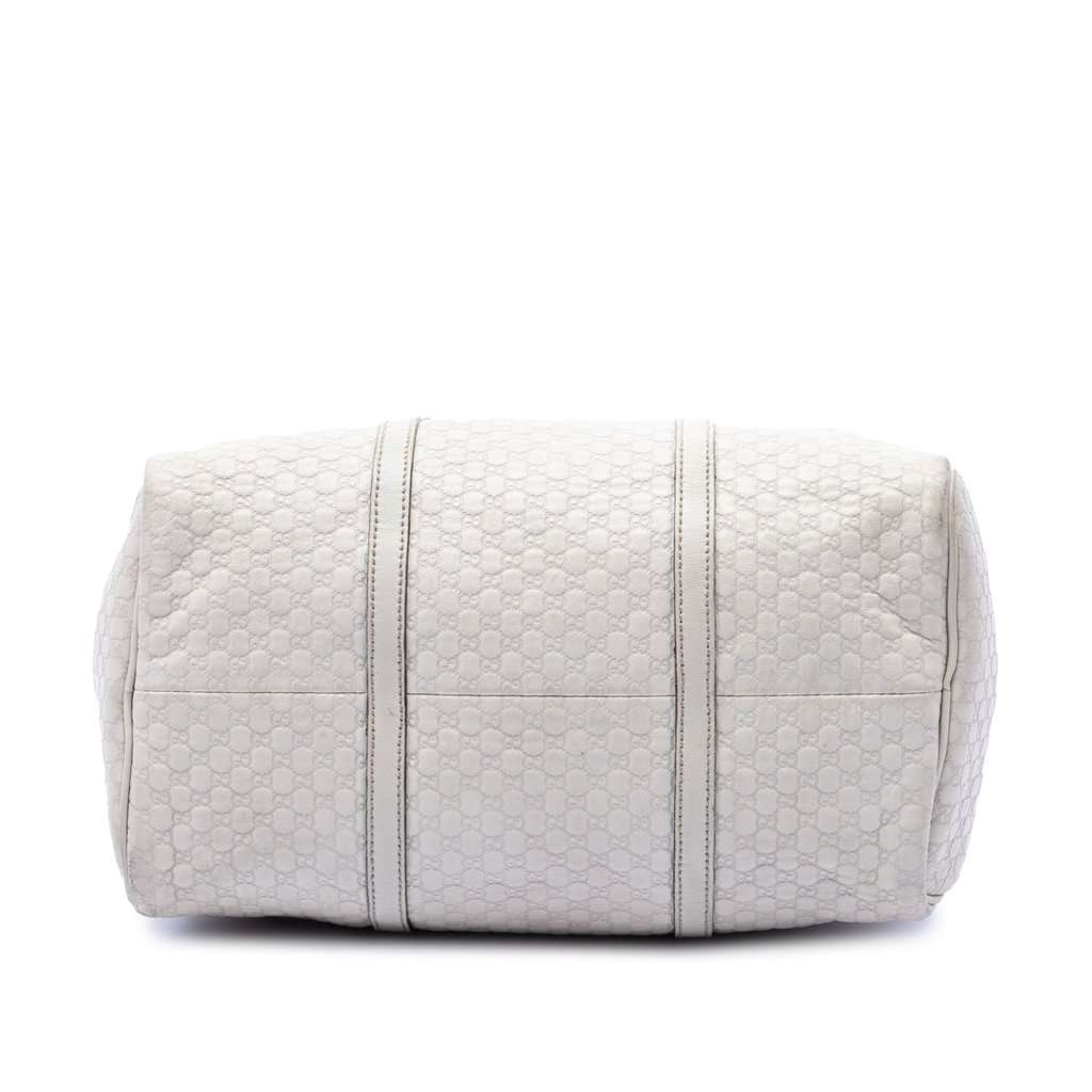 Gucci Microguccissima Nice Boston Bag White Leather Very good condition - Inside View