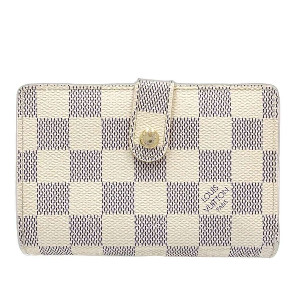 Louis Vuitton Damier Azur Portefeuille Viennois White Very good condition - Front View