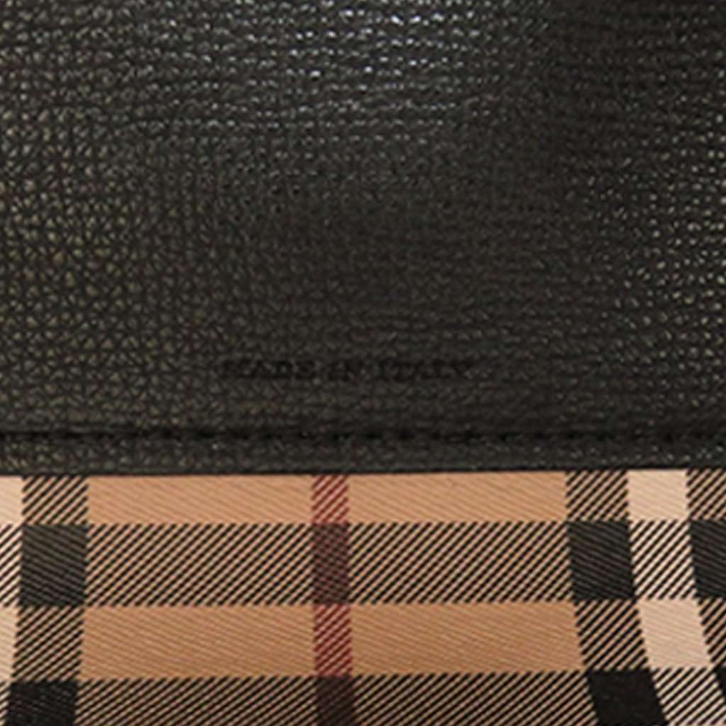 Burberry Haymarket Check Coated Canvas Reversible Tote Black Very good condition - Box View