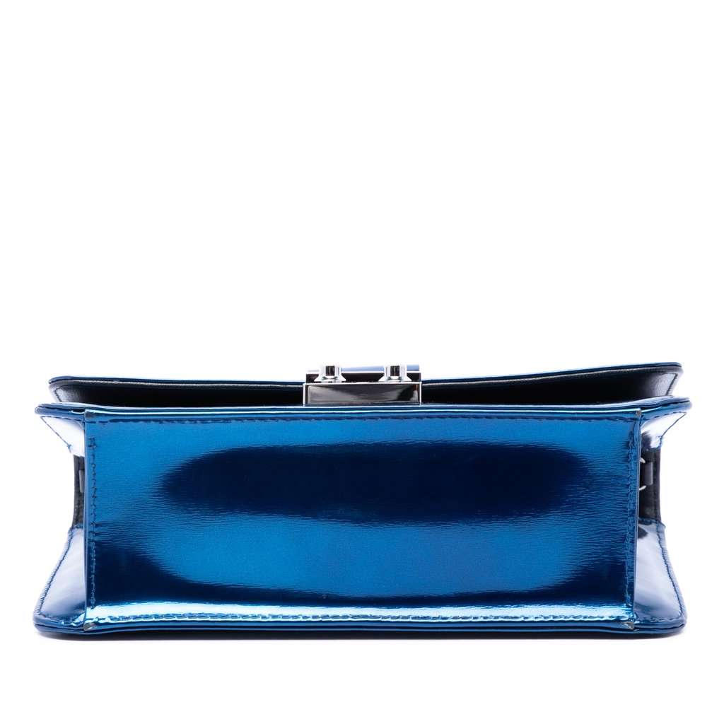 Dior Patent Miss Dior Promenade Crossbody Blue Leather Very good condition - Inside View